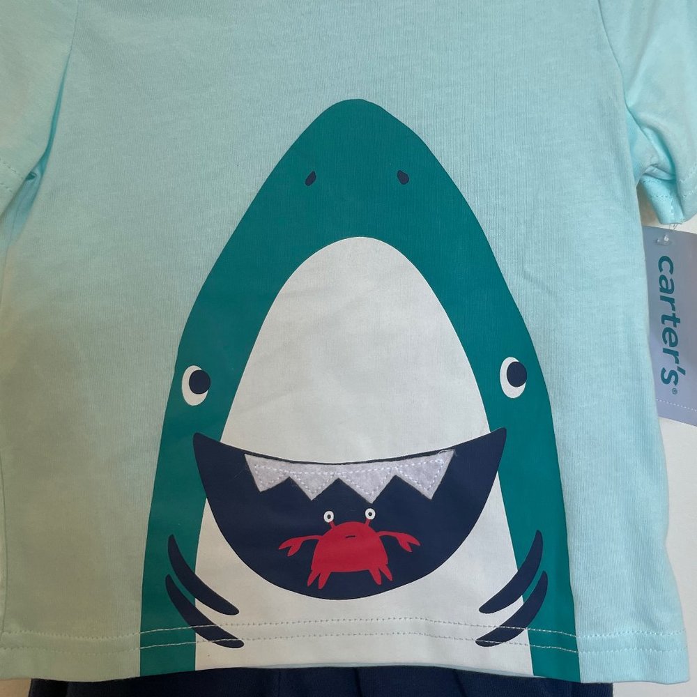NWT! 🦈 2-Piece Shark Set - Picture 2 of 4